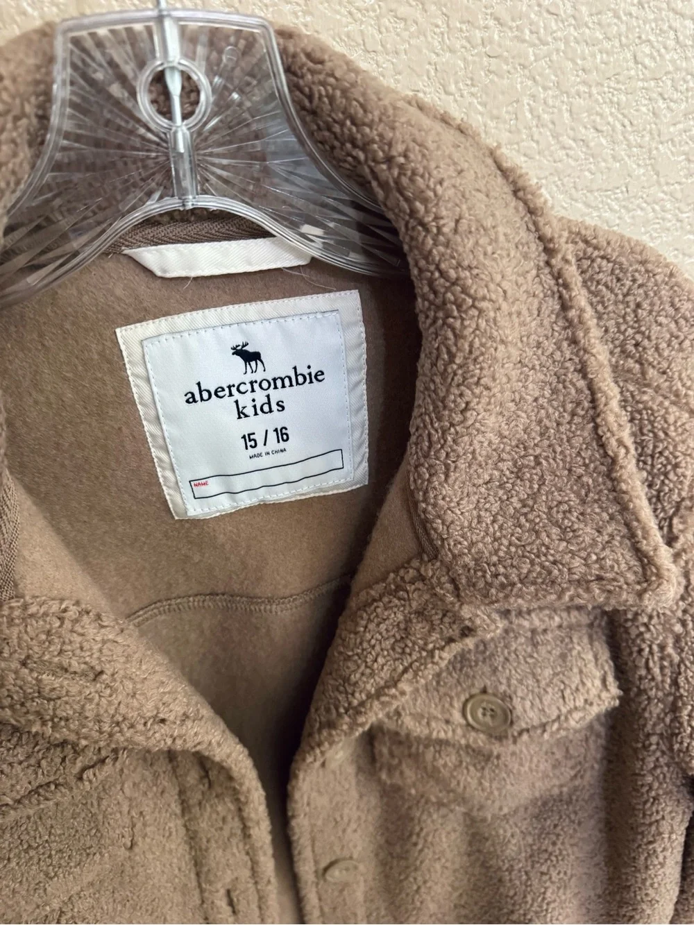 abercrombie kids plush sherpa